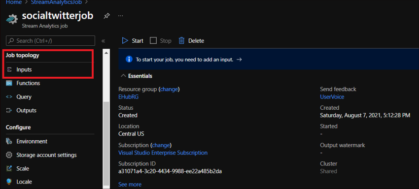 Handling Live Data Feed Using Azure Stream Analytics Job